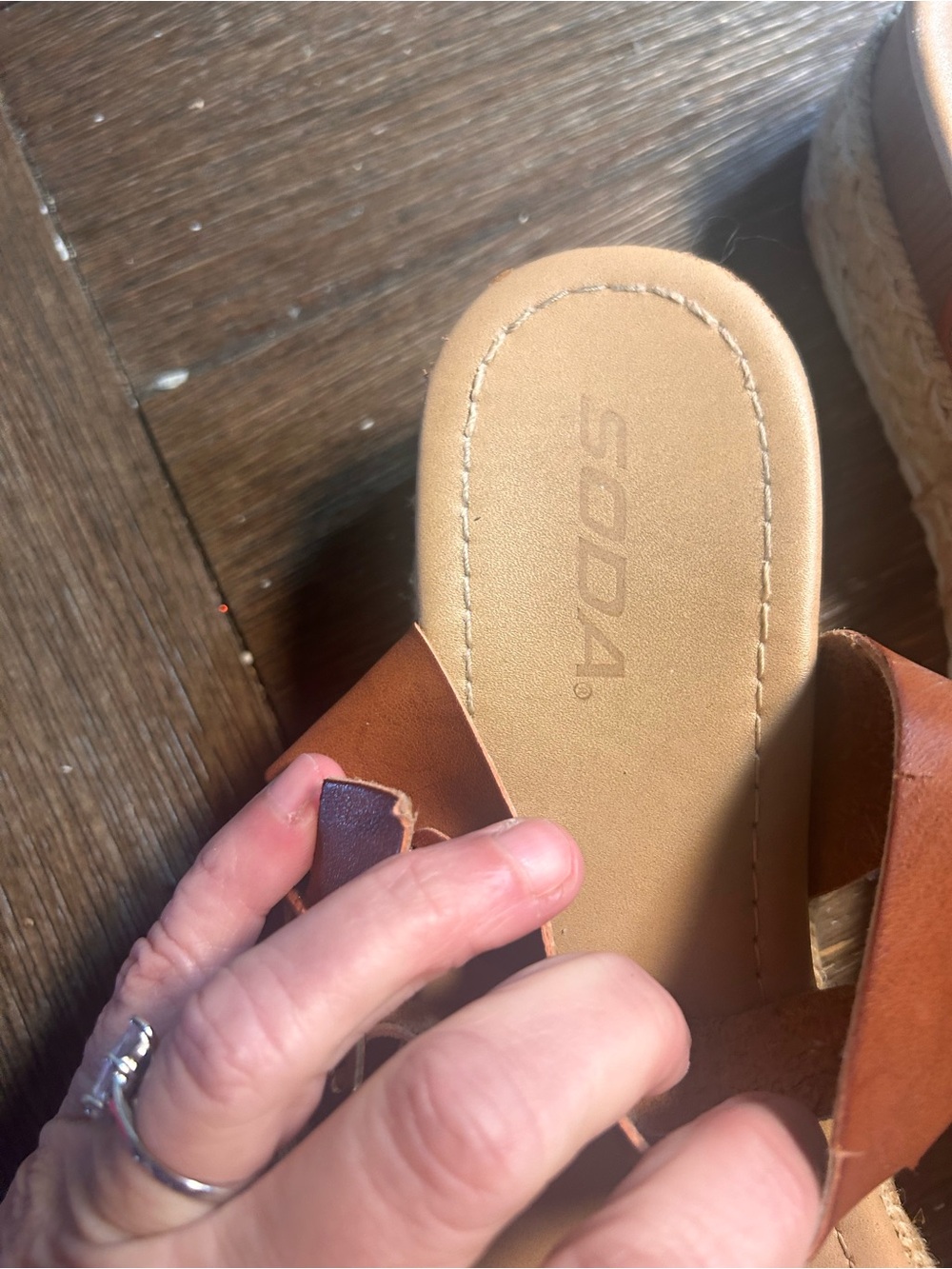 Soda clip espadrille open toe sandals size 10 - Picture 10 of 10